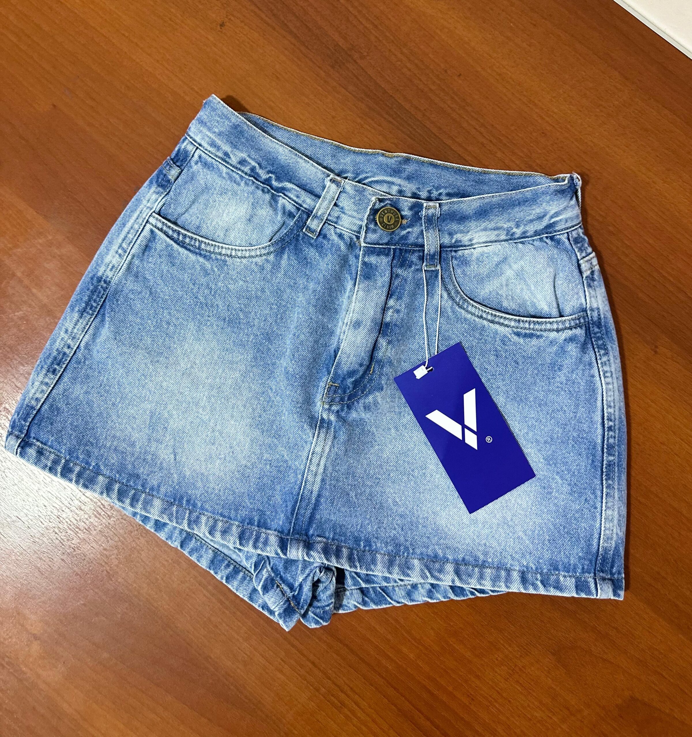 POLLERA SHORT NEVADO LOCALIZADO DENIM