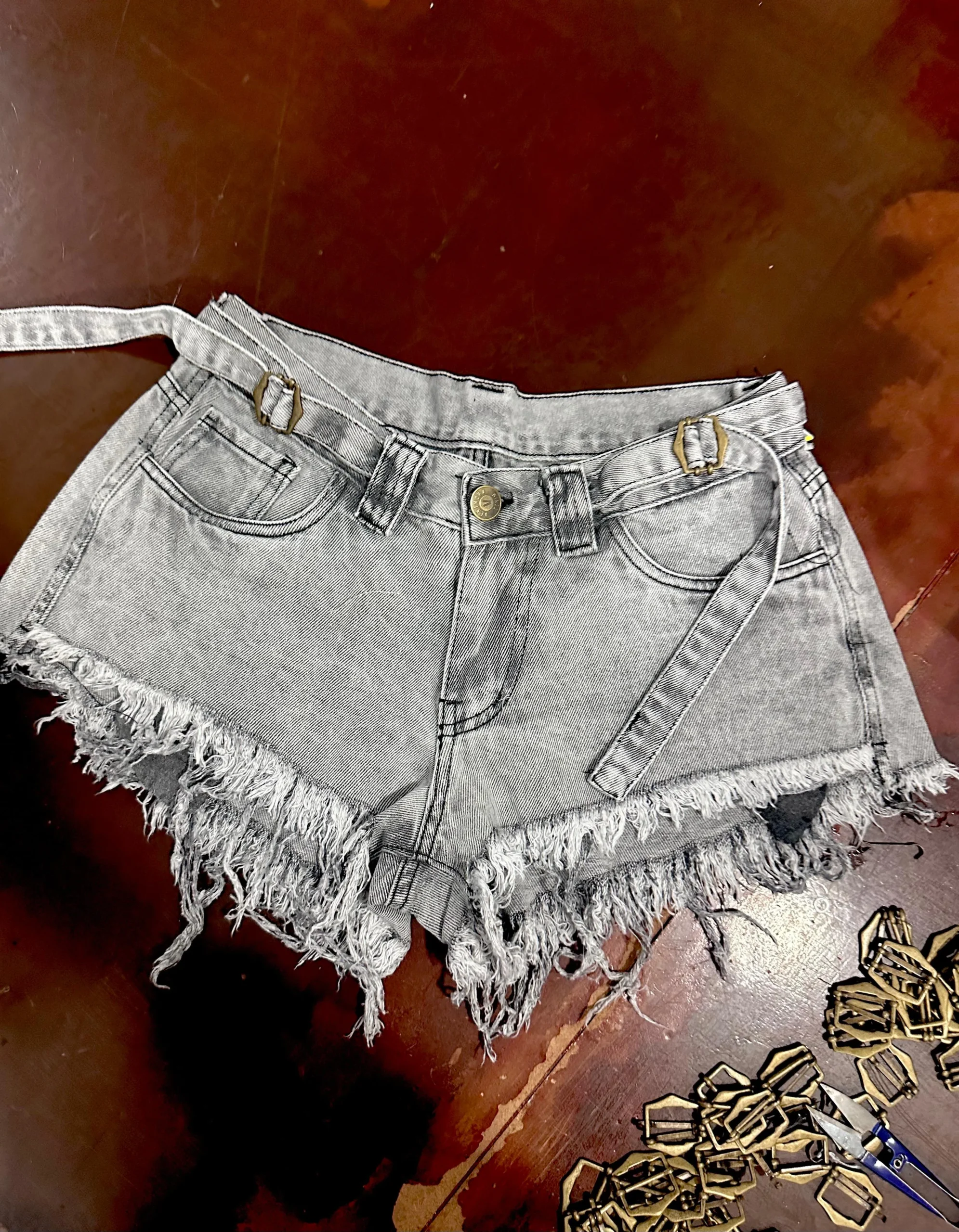 FECHO HEBILLA GRIS NEVADO >>> tiro bajo