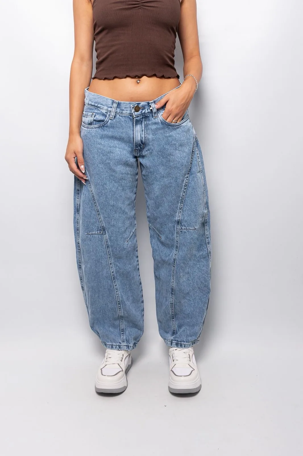 Alternative view of BAGGY CARPINTERO NEVADO RÍGIDO