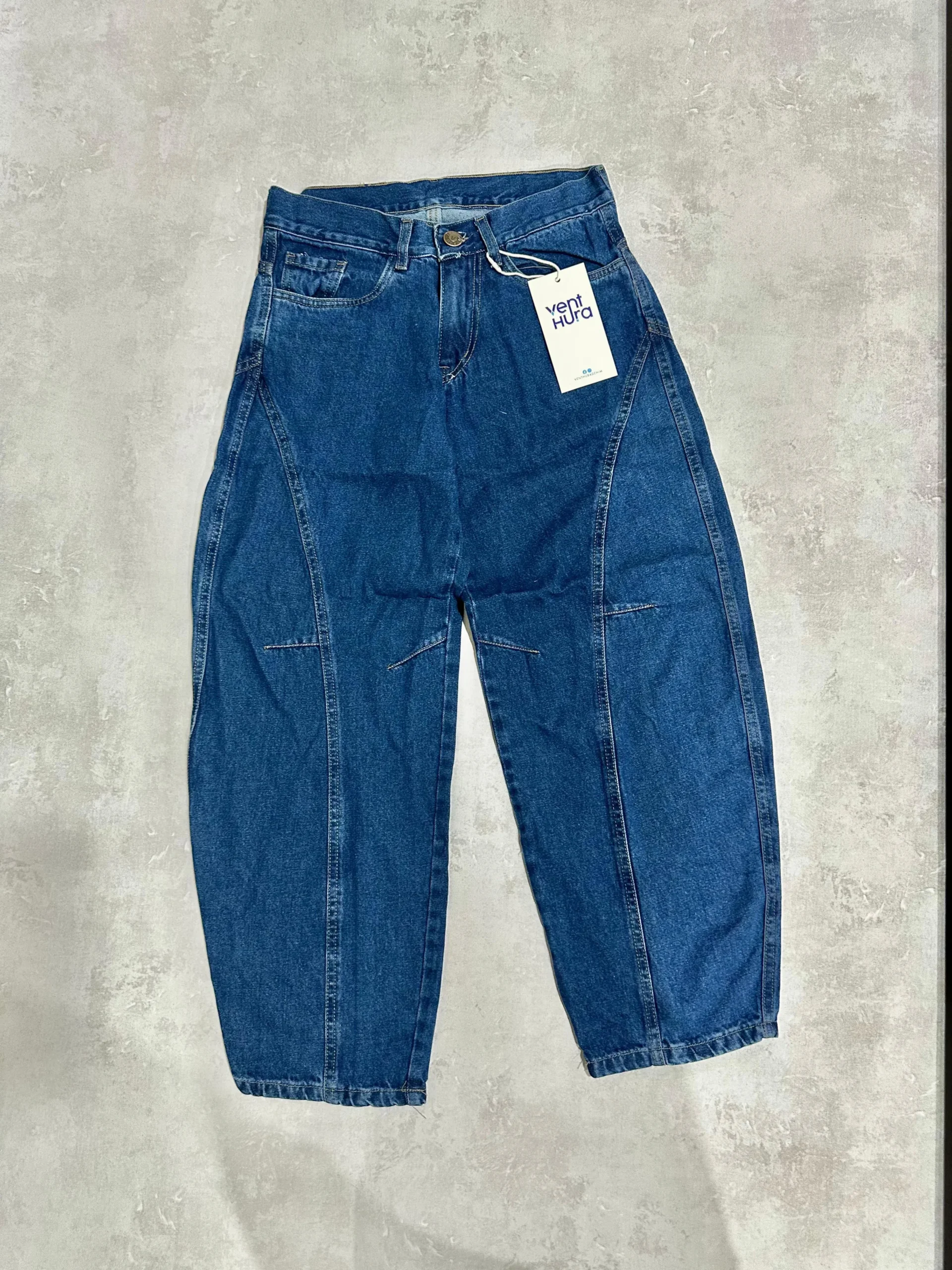 BAGGY CARPINTERO AZUL RÍGIDO