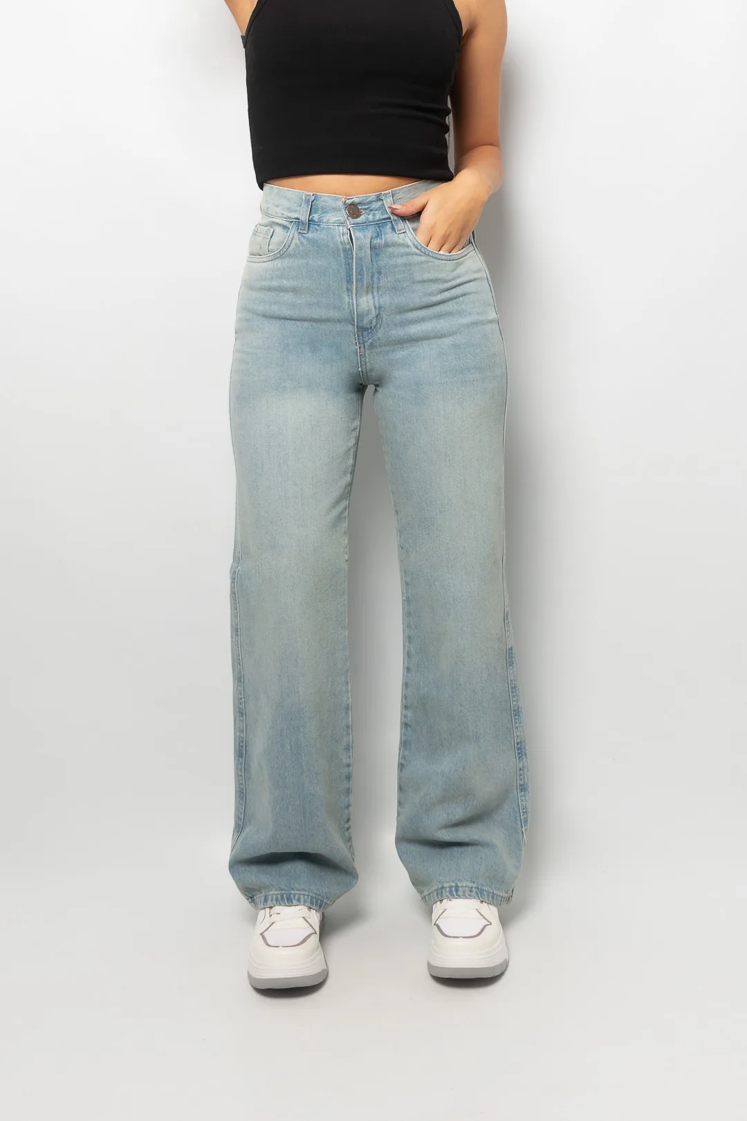 Alternative view of WIDE LEG RÍGIDO “ ROSA “ óxido matizado