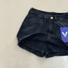 Pollera short rígido gris localizado - Venthura